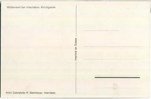 Wilderswil - Kirchgasse - Verlag H. Steinhauer Interlaken