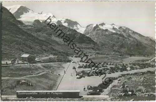 Sustenpasshöhe - Parkplatz - Foto-Ansichtskarte - Edition O. Süssli-Jenny Thalwil