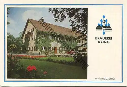 Aying - Brauerei-Gasthof-Hotel - AK Grossformat