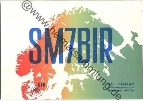 QSL - Funkkarte - SM7BIR - Sweden - Helsingborg - 1959