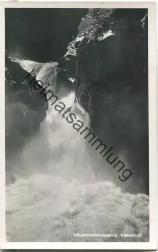 Liechtensteinklamm - Kesselfall - Foto-Ansichtskarte - Verlag C. Jurischek Salzburg 1939