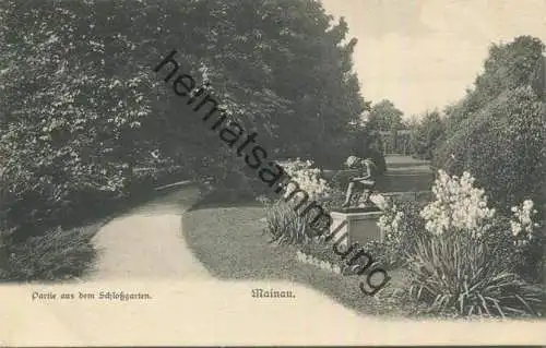 Insel Mainau - Partie aus dem Schossgarten - Verlag Hofkunstanstalt von Martin Rommel & Co. Stuttgart