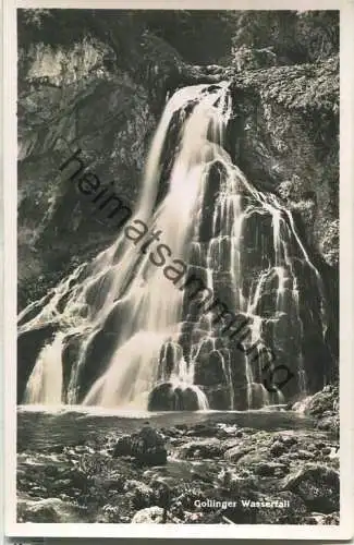 Gollinger Wasserfall - Foto-Ansichtskarte - Verlag C. Jurischek Salzburg