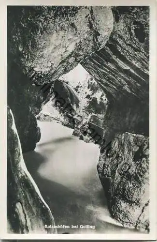 Gollinger Wasserfall - Foto-Ansichtskarte - Verlag C. Jurischek Salzburg 1939