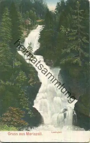 Gruss aus Mariazell - Lassingfall - Verlag Mehner & Maas Leipzig