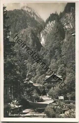 Kesselfall-Alpenhaus im Kaprunertal - Foto-Ansichtskarte - Verlag C. Jurischek Salzburg