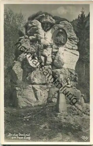 Struber Denkmal am Pass Lueg - Foto-Ansichtskarte - Cosy-Verlag Salzburg