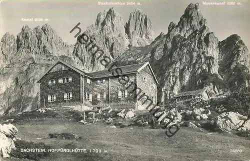 Hofpürglhütte - Dachstein - Foto-AK 1958 - Verlag P. Ledermann Wien gel.