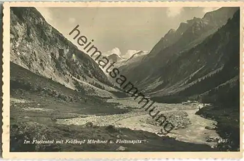 Im Floitental mit Feldkopf Mörchner und Floitenspitz - Foto-Ansichtskarte - Tiroler Kunstverlag Innsbruck