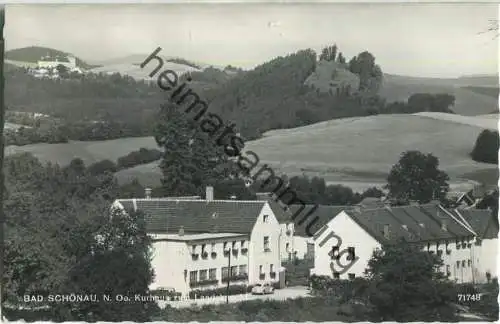Bad Schönau - Kurhaus zum Landsknecht - Foto-Ansichtskarte - Verlag P. Ledermann Wien