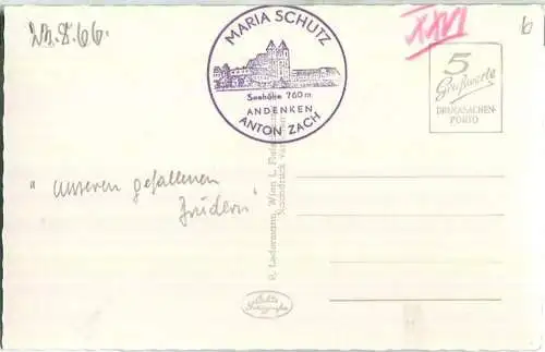 Sonnwendstein - Gipfelkapelle - Foto-Ansichtskarte - Verlag P. Ledermann Wien 1964