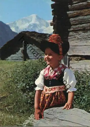 Costume d'Herens - AK Grossformat - Verlag Klopfenstein Adelboden