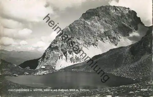 Obstansersee und Hütte - Rosskopf - Foto-AK - Verlag P. Ledermann Wien 1956 gel. 1957