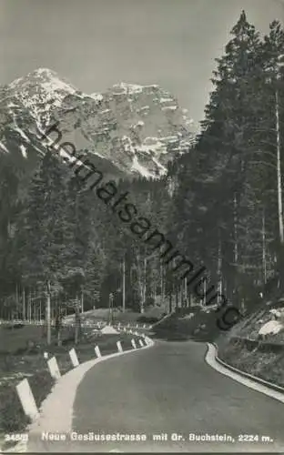 Neue Gesäusestrasse mit Grossem Buchstein - Foto-AK - Verlag P. Ledermann Wien 1941 - gel. 1942