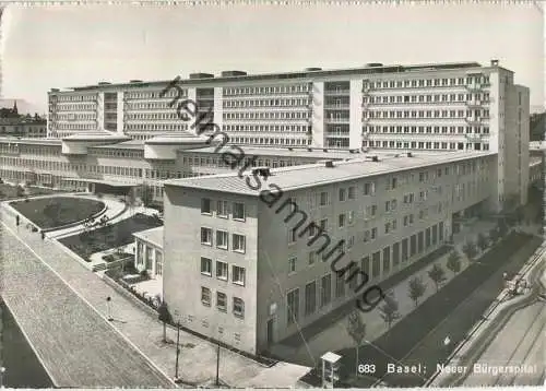 Basel - Neuer Bürgerspital - Foto-Ansichtskarte - Verlag Gebr. Frey Basel