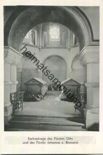 Friedrichsruh - Gruftkapelle - Sarkophage des Fürsten Otto und der Fürstin Johanna von Bismarck