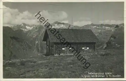 Sattelberghaus bei Gries am Brenner - Foto-AK gel. 1938