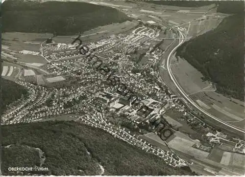 Oberkochen - Fliegeraufnahme - Foto-Ansichtskarte - Verlag Utz Weizheim