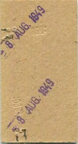 Deutschland - Berlin S-Bahn-Fahrkarte 1949 - Gültig für eine Fahrt bis zu einem Bahnhof der Preisstufe 2 - S-Bahnverkehr