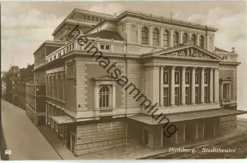 Hamburg - Stadttheater - Foto-Ansichtskarte - Verlag Hans Andres Hamburg