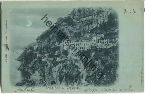 Amalfi - Grand Hotel dei Cappuccini - Mondscheinkarte - Verlag Stengel & Co. Dresden