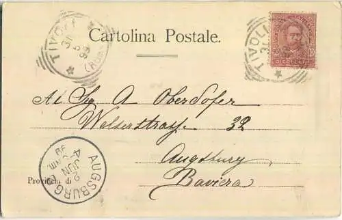 Tivoli - Panorama visto dal Tempio della Sibilla - Verlag Stengel & Co. Dresden