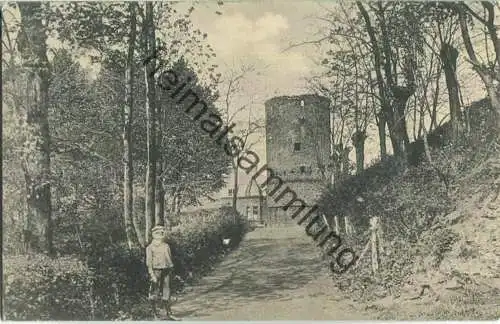 Orsoy am Rhein - Partie an der Bendstege mit altem Festungsturm - Verlag Th. Wellige Orsoy