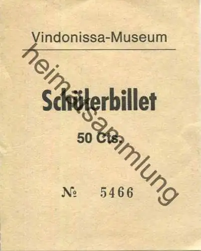 Schweiz - Windisch - Vindonissa-Museum - Schülerbillet