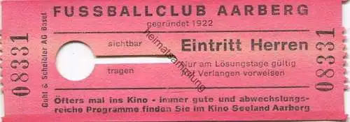Schweiz - Fussballclub Aarberg - Eintritt Herren
