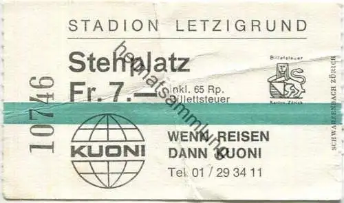 Schweiz - Zürich - Stadion Letzigrund - Stehplatz