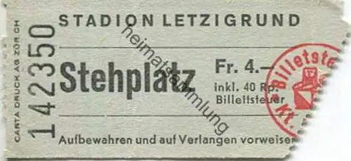 Schweiz - Zürich - Stadion Letzigrund - Stehplatz