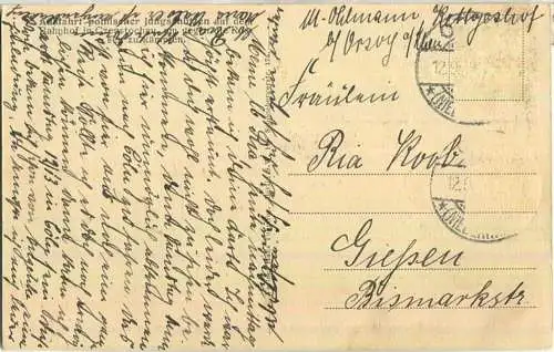 Abfahrt polnischer Jungschützen auf dem Bahnhof in Czenstochau um gegen die Russen zu kämpfen