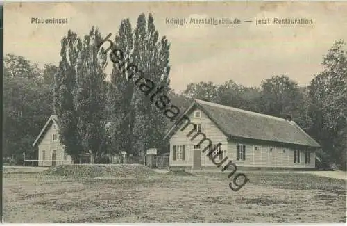 Berlin - Pfaueninsel - Königliches Marstallgebäude jetzt Restauration