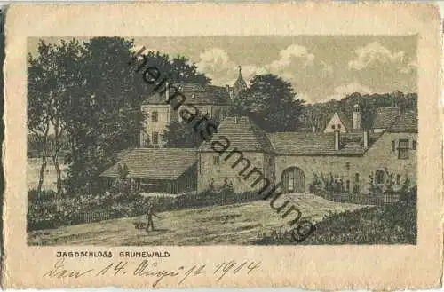 Jagdschloss Grunewald 1914 - Verlag Franz Jander Berlin