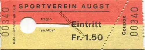 Schweiz - Sportverein Augst - Eintrittskarte
