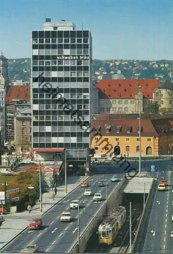 Stuttgart - Blick zum Charlottenplatz - AK Grossformat - Zobel-Verlag Stuttgart