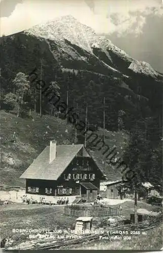 Bosruckhütte mit grossem Pyhrgas bei Spital am Pyhrn - Foto-Ansichtskarte - Verlag Foto Hackl