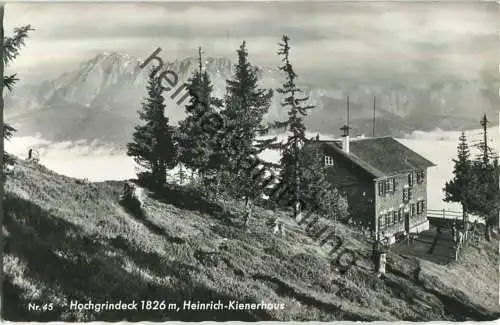 Hochgründeck - Heinrich-Kiener-Haus - Foto-Ansichtskarte - Verlag Heinrich Oczlon St. Johann im Pongau