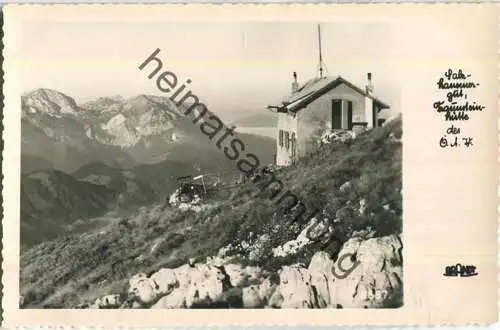 Traunsteinhütte - Foto-Ansichtskarte