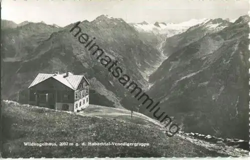 Wildkogelhaus gegen die Habachtal-Venedigergruppe - Foto-Ansichtskarte - Verlag C. Jurischek Salzburg