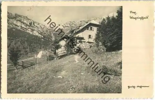 Rax - Waxriegelhaus - Jugendschutzhütte Ostmark - Foto-Ansichtskarte - Verlag Honisch-Deschmann Wien