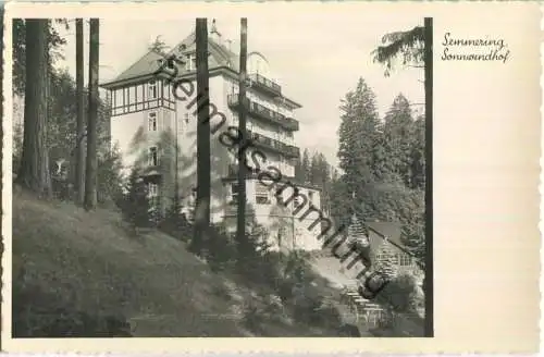 Semmering - Sonnwendhof - Foto-Ansichtskarte - Verlag PAG Wien