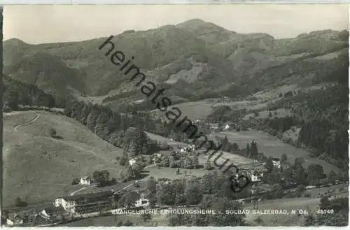 Salzerbad - Evangelische Erholungsheime - Foto-Ansichtskarte - Verlag P. Ledermann Wien