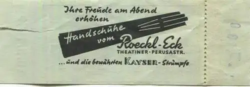 Deutschland - München - Prinzregenten-Theater - Eintrittskarte 1959