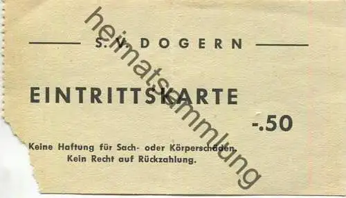 Deutschland - S.V. Dogern - Eintrittskarte -.50