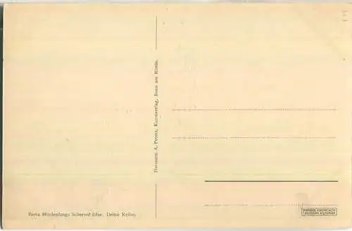 Ein hungriges Völklein - Scherenbilder signiert Berta Hindenlang August 1916 - Verlag Hermann A. Peters Bonn