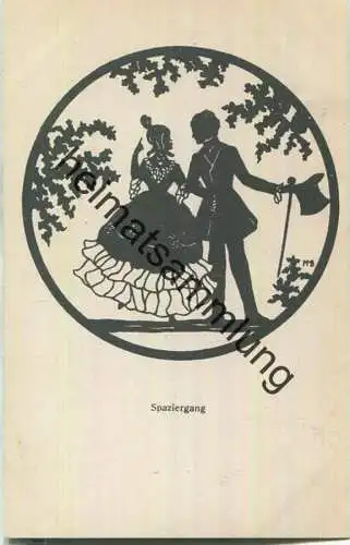 Spaziergang - Silhouette M. Behrens - Verlag A. R. & C. i. B.