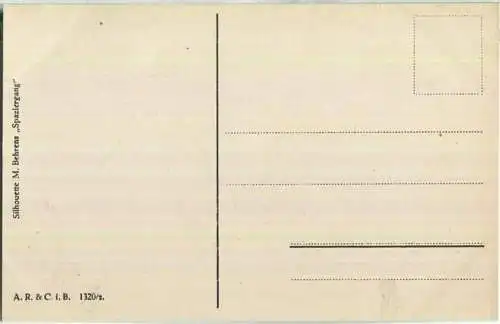 Spaziergang - Silhouette M. Behrens - Verlag A. R. & C. i. B.