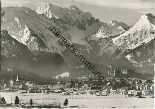 Füssen im Winter - Foto-Ansichtskarte - Verlag Franz Milz Füssen