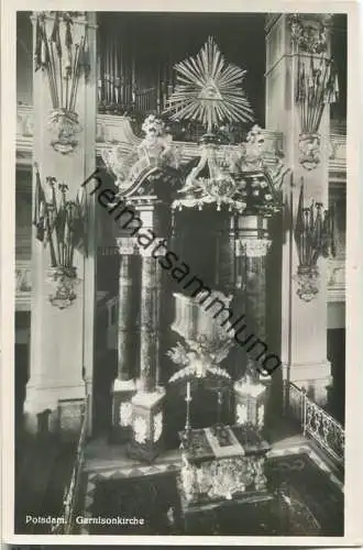 Potsdam - Garnisonkirche - Innenansicht - Foto-Ansichtskarte - Verlag W. Kraatz Potsdam